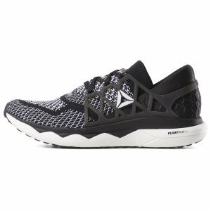 Reebok Custom Floatride Run Laufschuhe Damen - Schwarz/Weiß - DE 832-LJQ